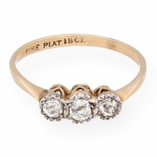 Antique 18Ct Gold & Plat