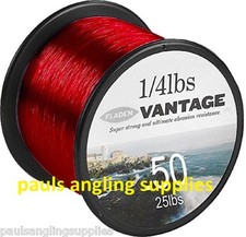 Fladen Vantage Pro Bulk Spool Red Sea Fishing Line for Fixed Or multiplier Reel