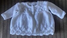 BABY CARDIGAN (MATINEE COAT).ANY COLOUR.SIZES 31,36,41,46cmHAND KNITTED TO ORDER