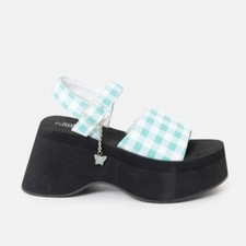 Koi Flying Whispers Blue Plaid