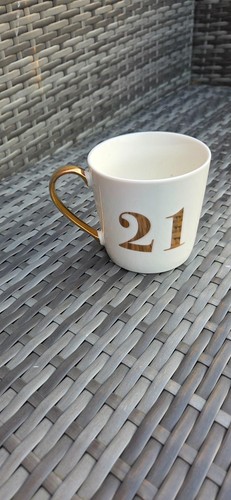 21st birthday white gold - white,