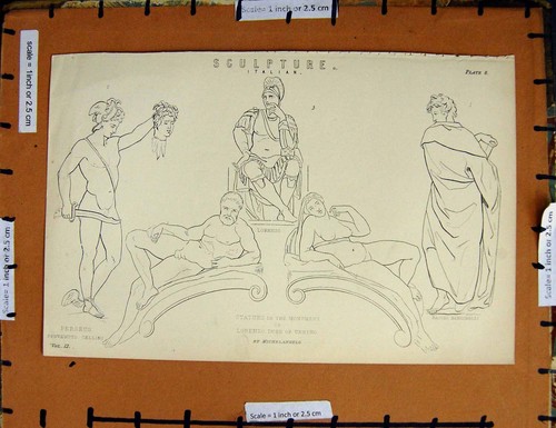 Original old antique print - original,