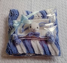 Baby boy blanket gift set