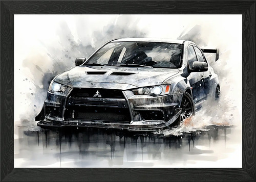 Mitsubishi lancer evo - lancer, framed