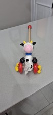 Cow Wooden Push Along Toy