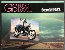 SUZUKI GS1100G GS1100GL MOTORCYCLE USA Sales Brochure 1983 #99922-83305