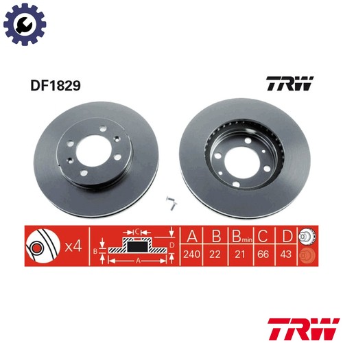 Brake disc df1829 for - brake,