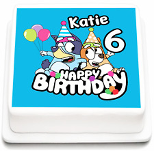 BLUEY EDIBLE CAKE TOPPER