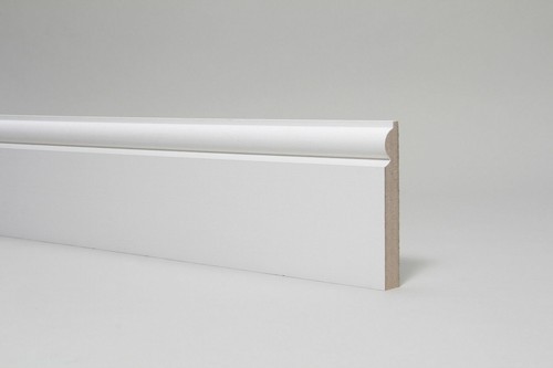 Skirting board white primed - board,