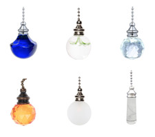 Traditional Crystal Style Designer Bathroom Light Pull Chain For Light Switch