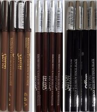 SAFFRON WATERPROOF EYEBROW PENCIL BLONDE DARK BROWN BLACK EYE BROW 1, 4, 6 OR 12
