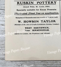 Ruskin Pottery W Howson Taylor