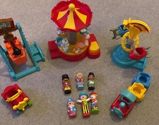 ELC Happyland Fairground Rides. Carousel, Pirate Ship, Rockets Bundle