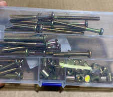 Furniture Bolt Nut Set Zinc Plated Barrel Screws Bolt with Wrench Hex Socket.