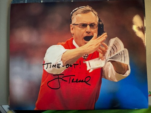 Jim tressel signed 8x10 photo - tressel,