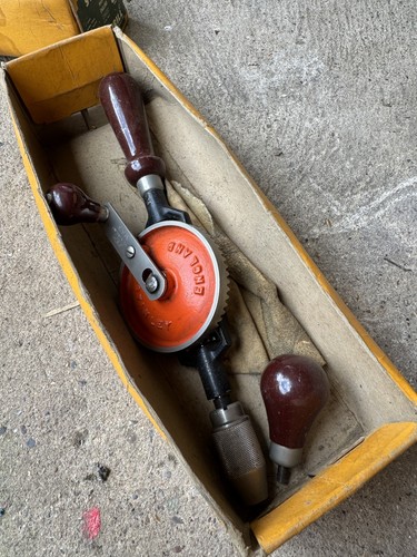 Vintage stanley hand drill - hand,