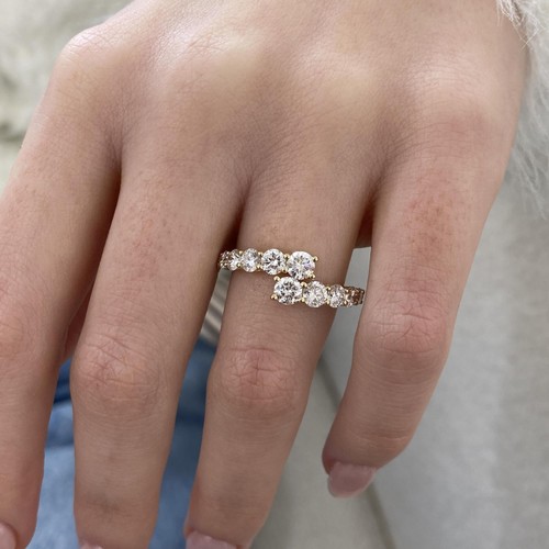 7ct round band ring yellow - 1.7ct,