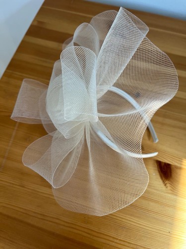 Ladies cream fascinator from - cream,