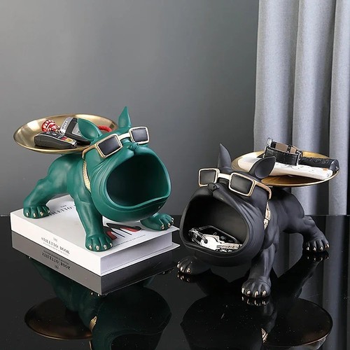 Resin bulldog dog - bulldog, statue