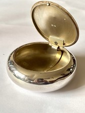 Antique Silver George V Squeeze Action Tobacco Snuff Box 1919 Henry Williamson