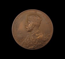 1911 GEORGE V BRONZE 51mm CORONATION MEDAL - CASED