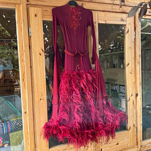 Nazar burgundy ballroom - burgundy, dress