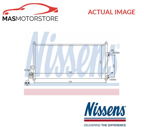 Air con condenser - condenser, nissens