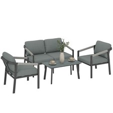 Outsunny 4 Seater Aluminium