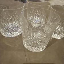 EDINBURGH CRYSTAL TAY -  OLD FASHIONED WHISKY GLASSES  3 “  SET OF FOUR