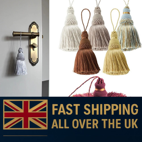 Pair tassel rope curtain - pair,