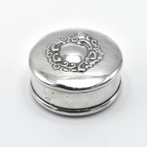 Antique solid silver snuff - antique,