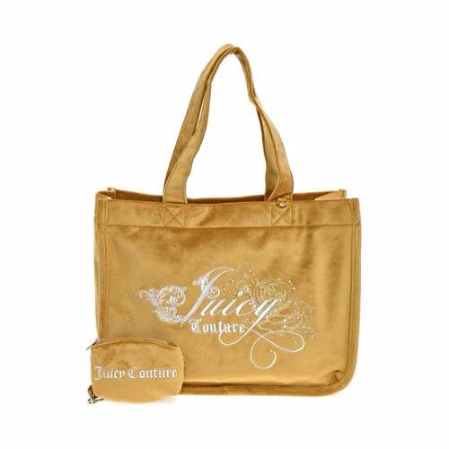 Juicy couture gold velvet tote - couture,