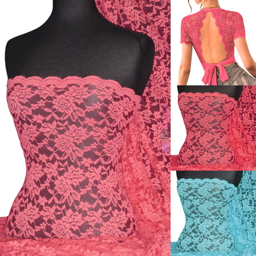 Lace rose design scalloped - rose,