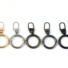 Zipper Pull Fix - Clip on O Ring Pull for Repair Replacement Zipper Fix
