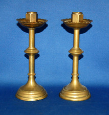 A pair of 5.75 inch brass