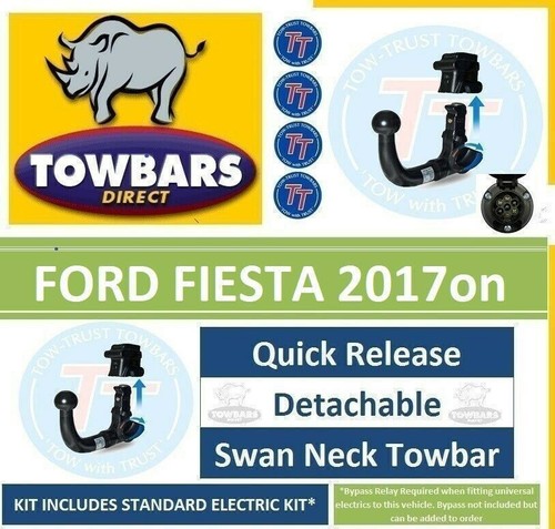 Towbar detachable swan neck - swan,