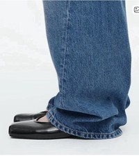 COS SQUARE-TOE BALLET FLATS