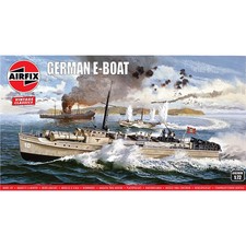 Airfix 1-72 Scale, German E-Boat. Vintage Classic Plastic Model Boat Kit.