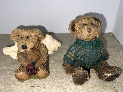 Vintage wax dipped teddy bears - dipped,
