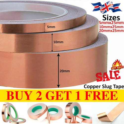 20m adhesive copper slug tape - adhesive,