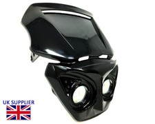 Motorcycle 12V Black Headlight