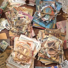 100Pcs Vintage Scrapbook Paper