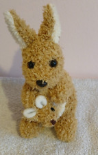 Uni Toys Kangaroo With Joey Australia Soft Toy Plush Comforter