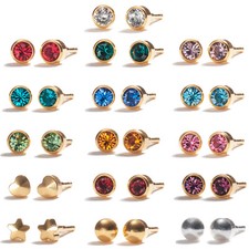 2 PAIRS 24 CARAT GOLD PLATED