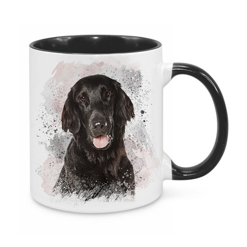 Flat coated retriever - flat-coated, mug