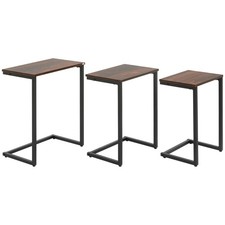 HOMCOM C-Shaped Nesting Tables