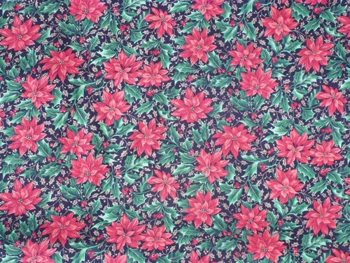 1mt vintage christmas fabric - ,