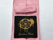 GRESHAM BLAKE Silk Tie Pink