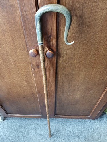 Cow horn shepherds crook - horn,