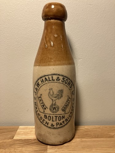 Ginger beer bottle cockerel - beer,